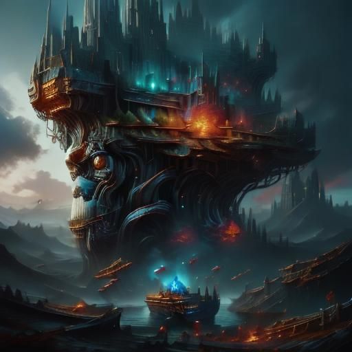 Road Monster in Hyperrealistic Community Art Style