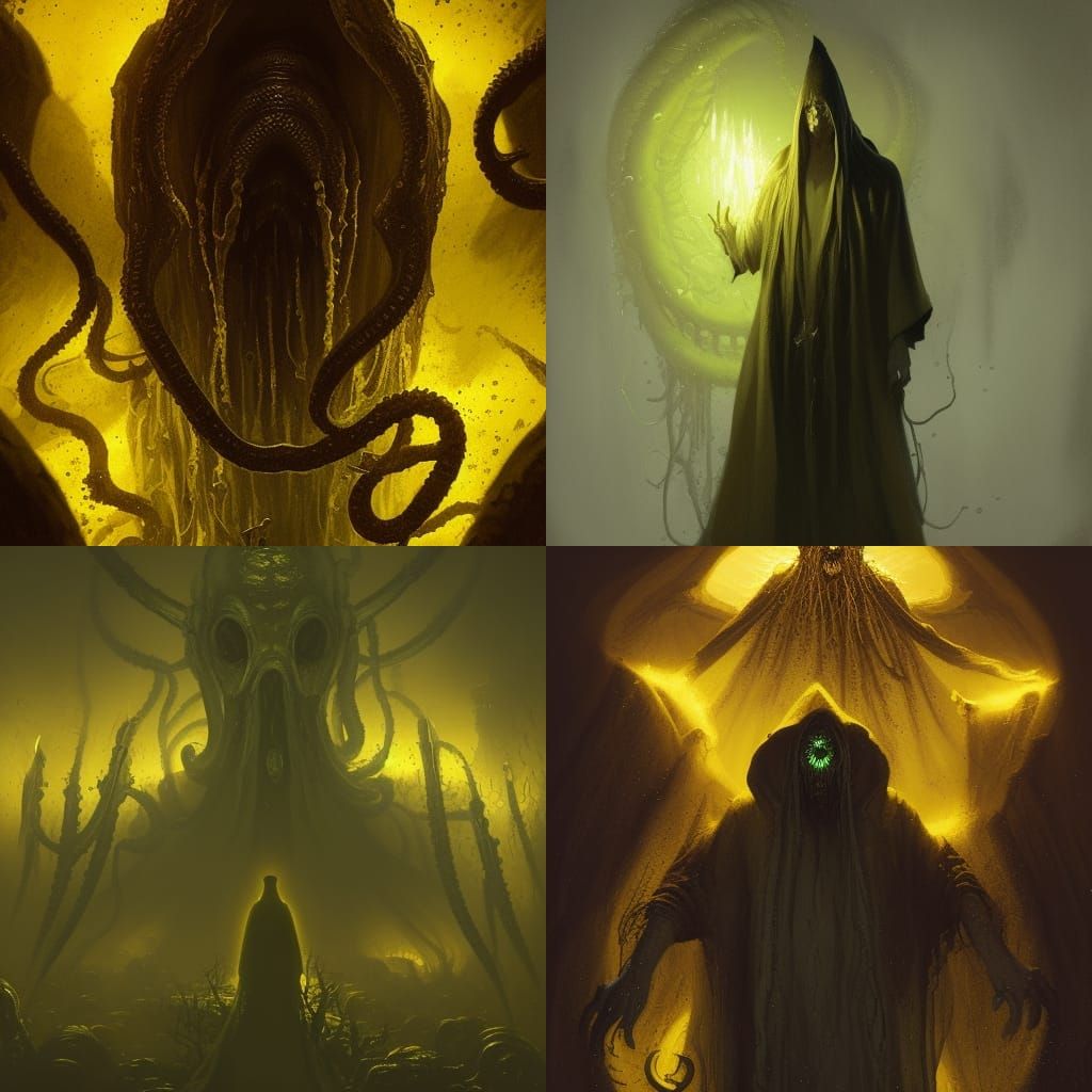 King in Yellow Comic Horror Art