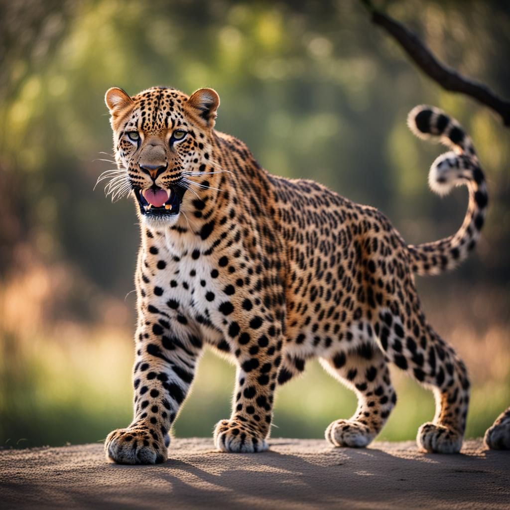 Black Leopard Leaping: Professional Wildlife Photography