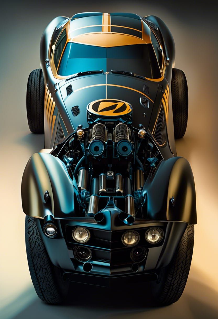 A super classic tweaked out muscle-car