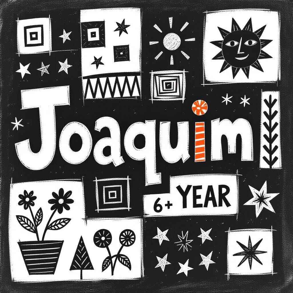 Abstract Black and White Drawing for Joaquim's Sketchbook Co...