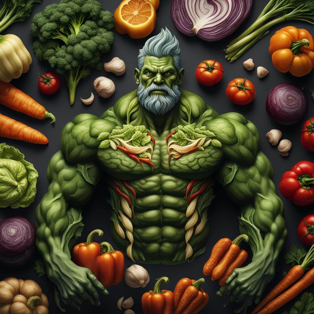 Vegetable Man: Detailed Matte Painting in Unreal Engine
