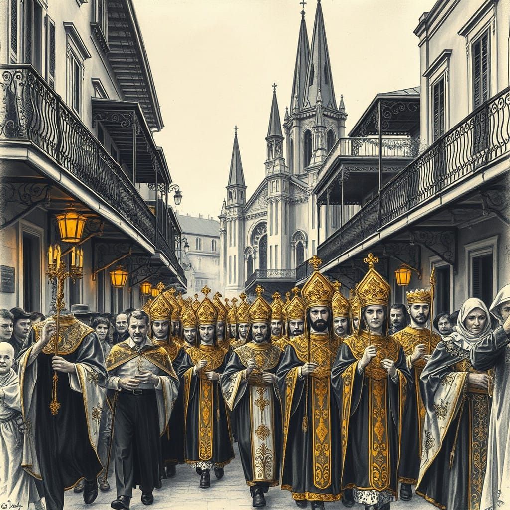 Vibrant Saints March Through 19th Century New Orleans in Cyb...