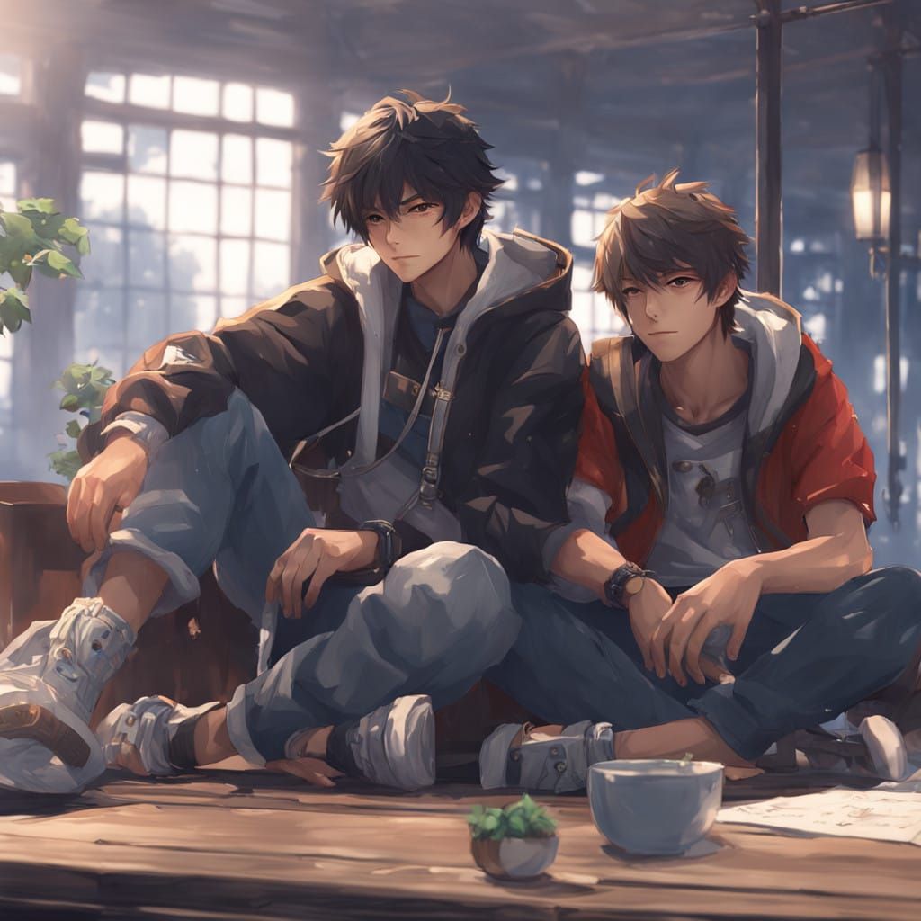 Siblings in Anime Art