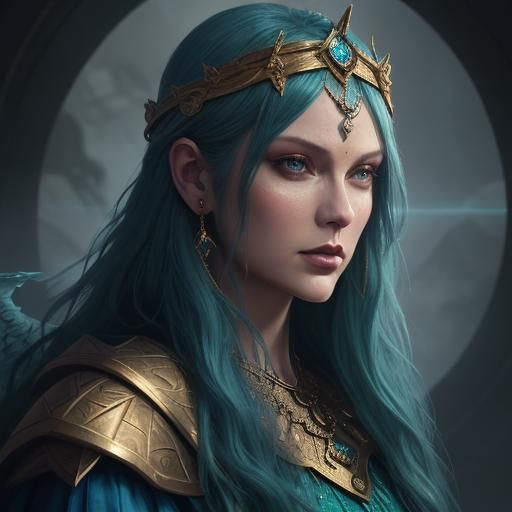 Mystical Tarot Reader with Phoenix Headband