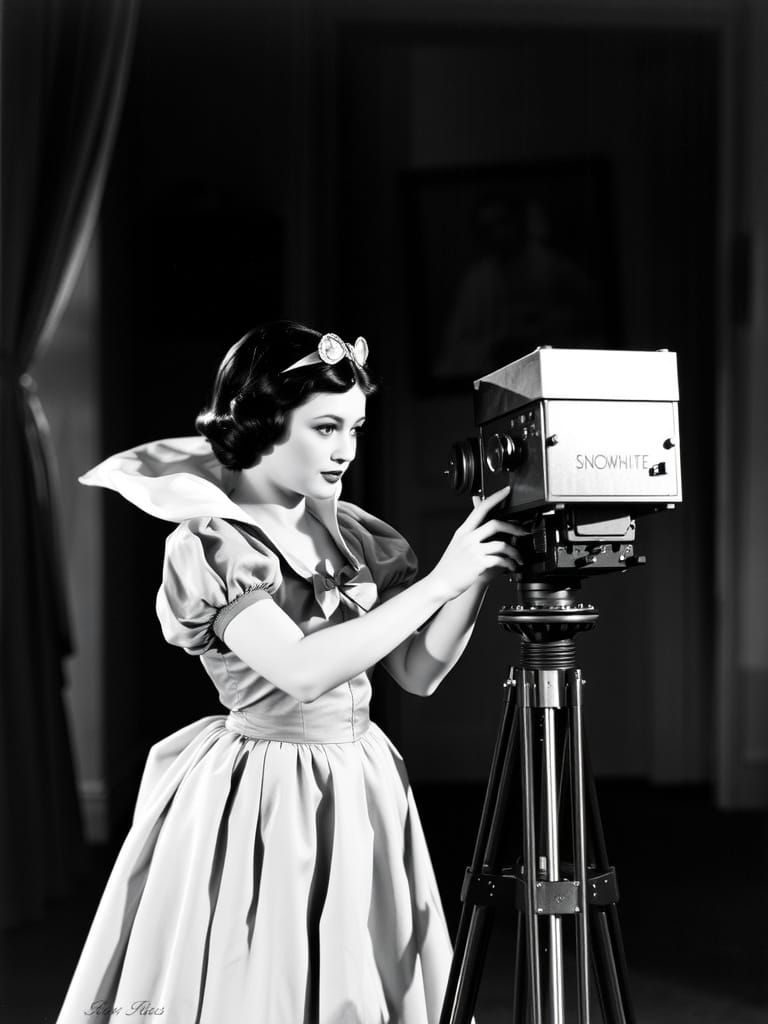Snow White in 'Man with a Movie Camera' Style