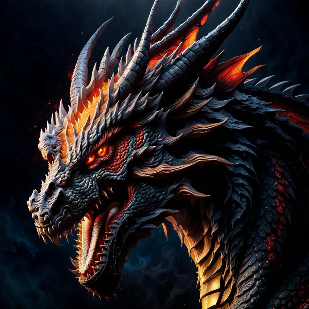 Dragon headshot