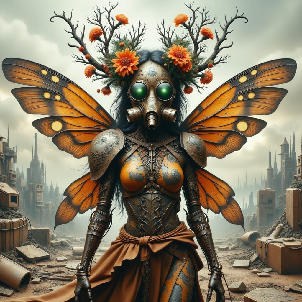 <lora:SumnerVision2:1.0> "Depict a post-apocalyptic scavenge...