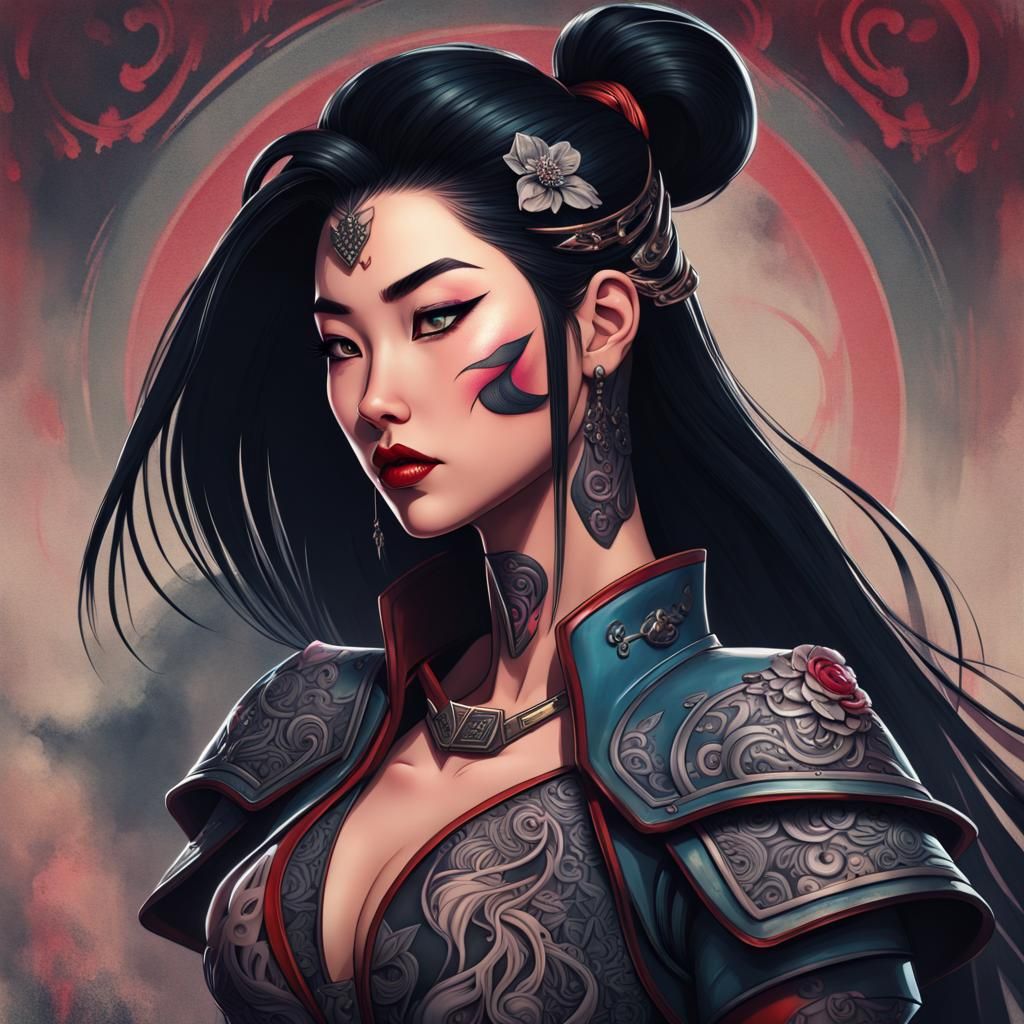 Bonus Heavy Metal Disney Princess - Mulan