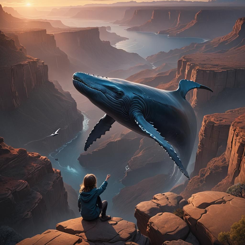 Whimsical Fantasy Landscape at Sunrise