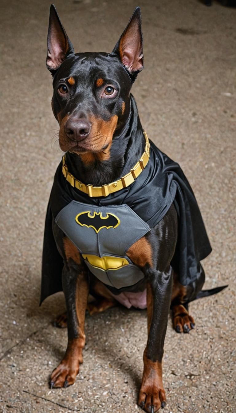 Doberman as Batman: An Epic Fantasy