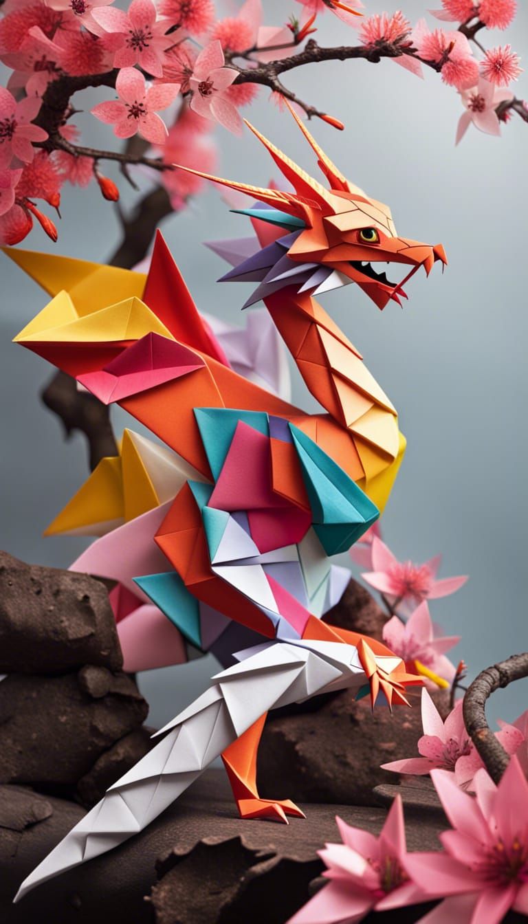 Origami dragon