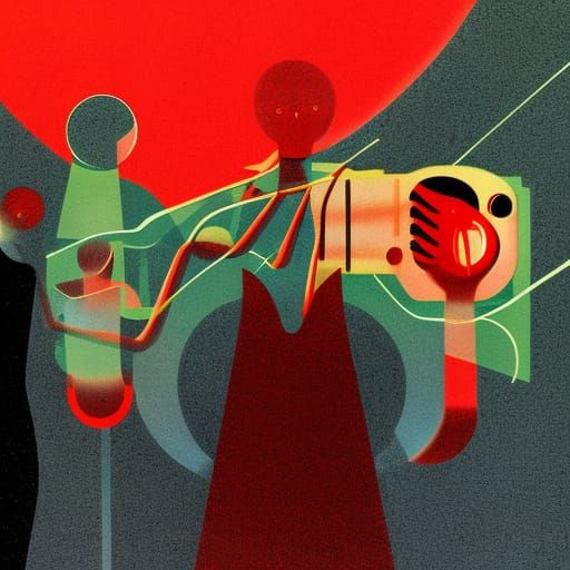 Surreal Sci-Fi: Human Symbiosis and Technology