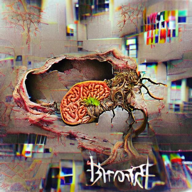 AI Generated Image of Brainrot Concept
