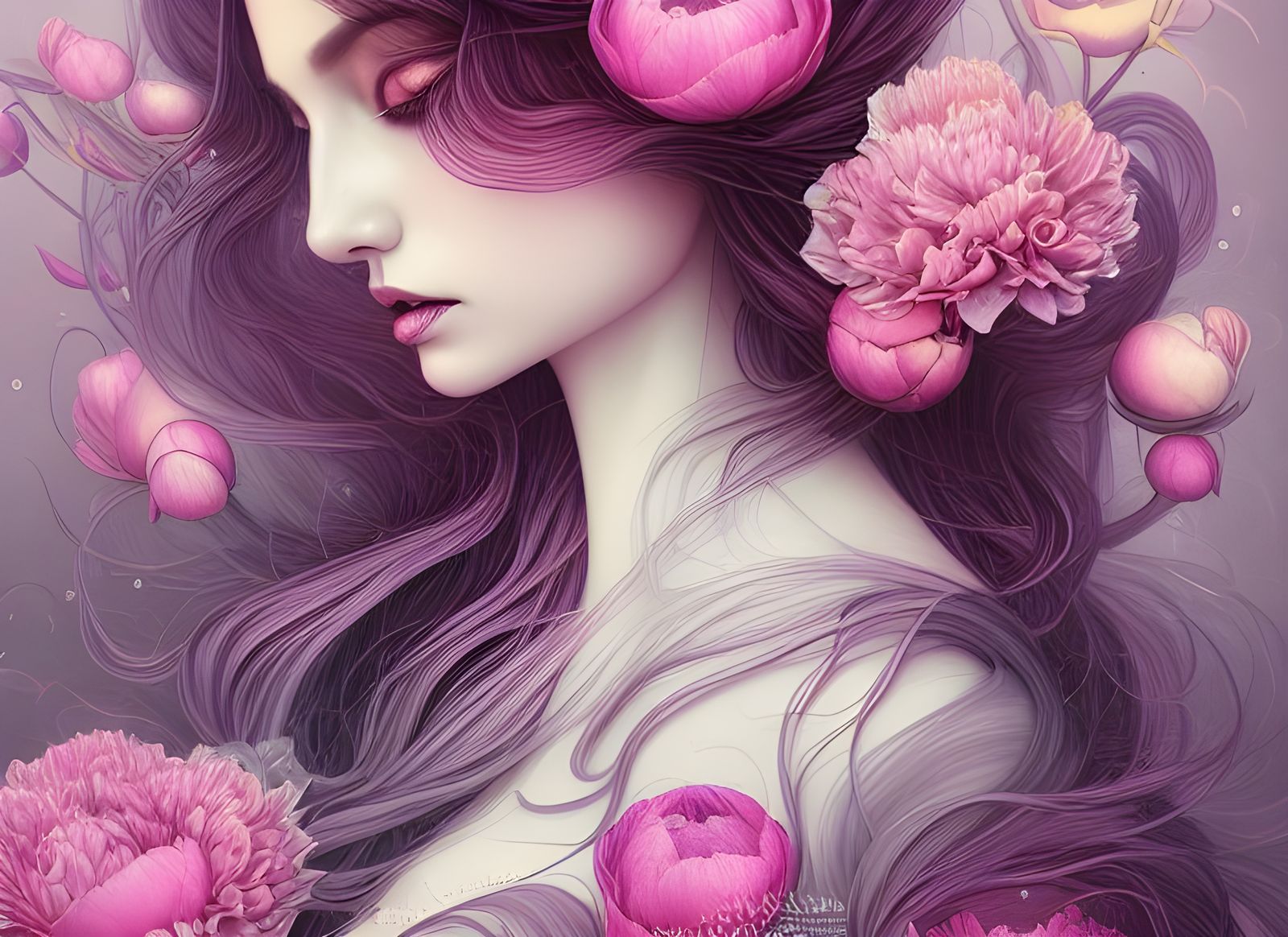 Ethereal peonies