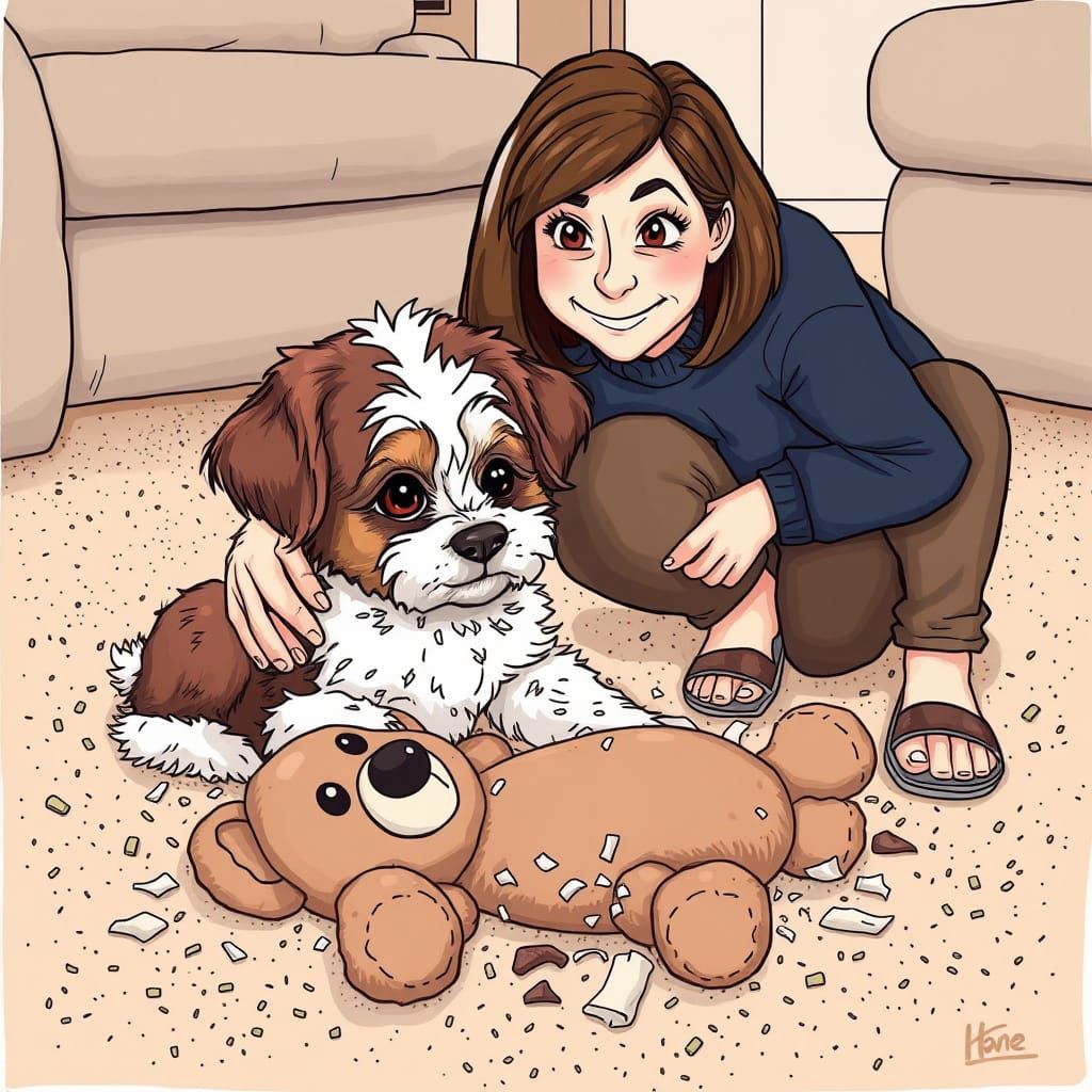 Adorable Cook-A-Poo Causes Chaos at Home