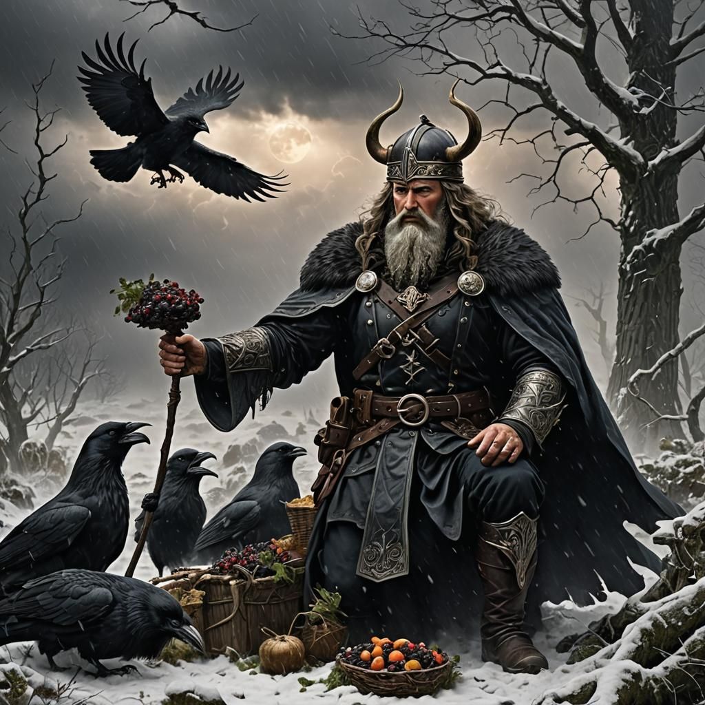 Viking Feast Invitation in Graffiti Splash Art Style