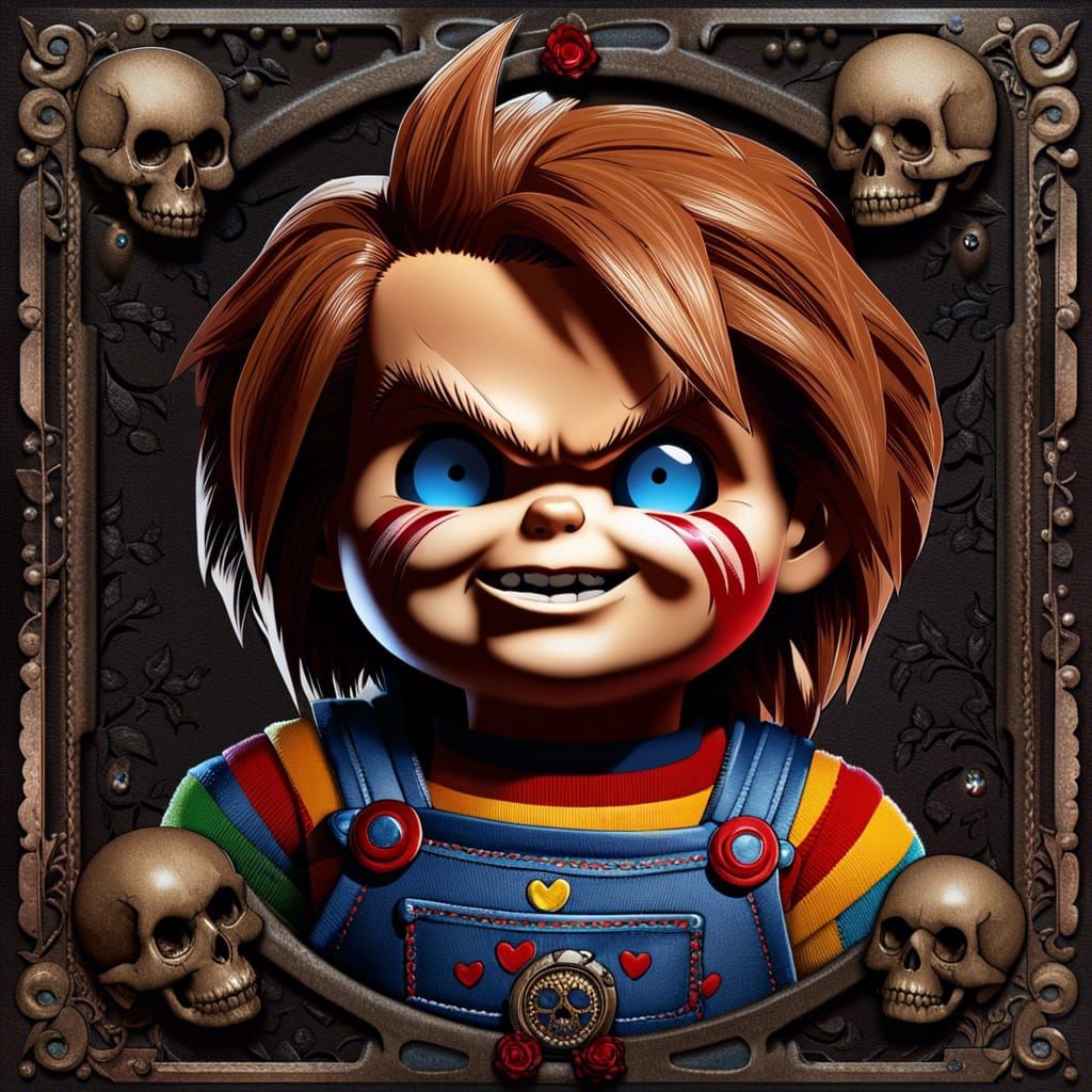 Chucky Game Card in Capcom Style
