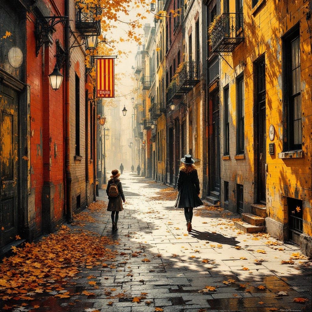 Steampunk Victorian Streets in Dr. Seuss Style