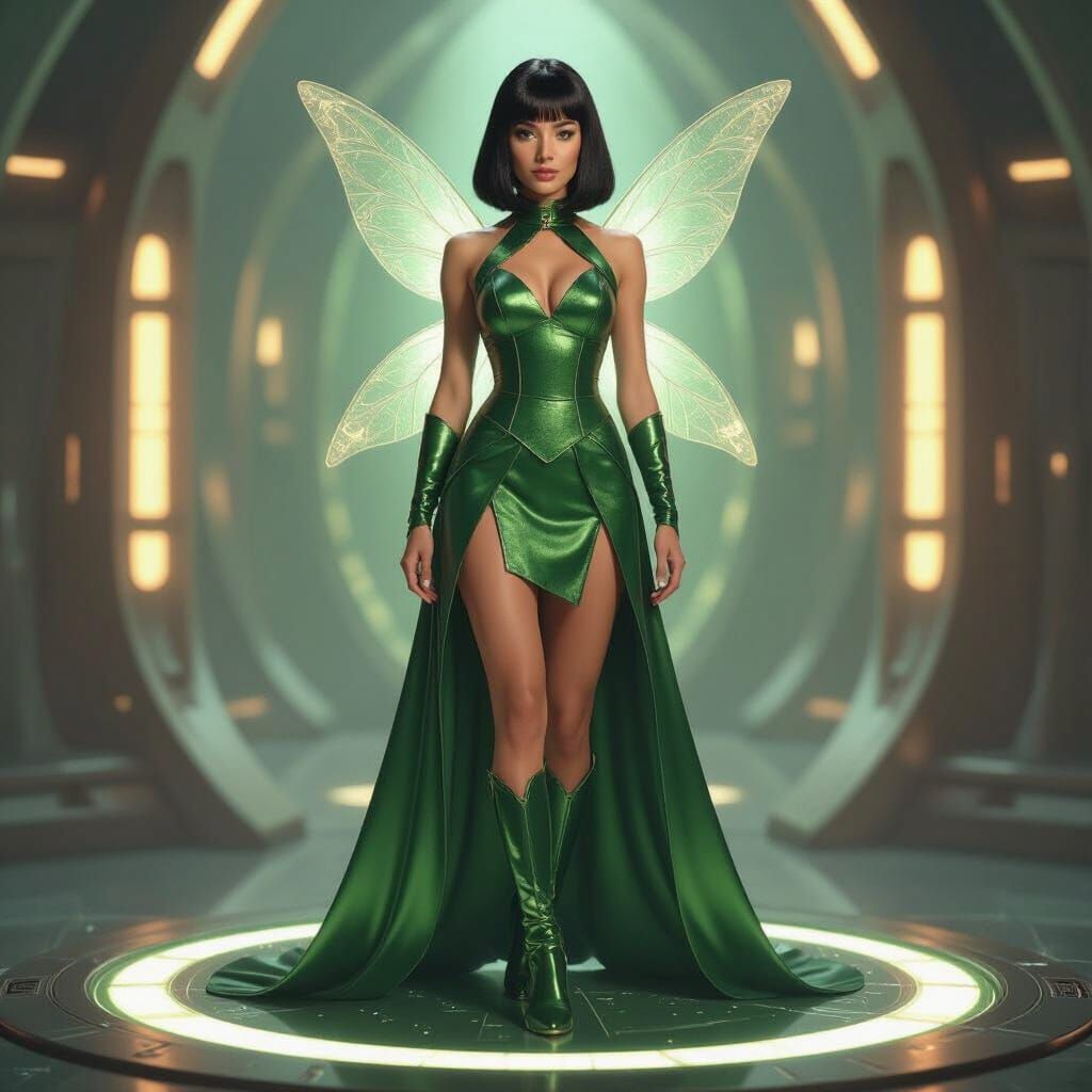 Starfleet Officer Loxy Bliss in Tinker Bell Costume