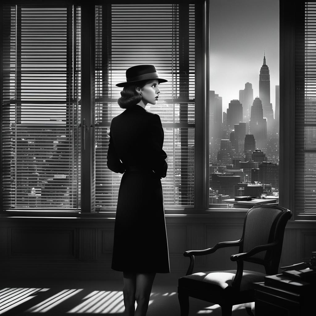 Anna Kendrick as 1940s Film Noir Detective