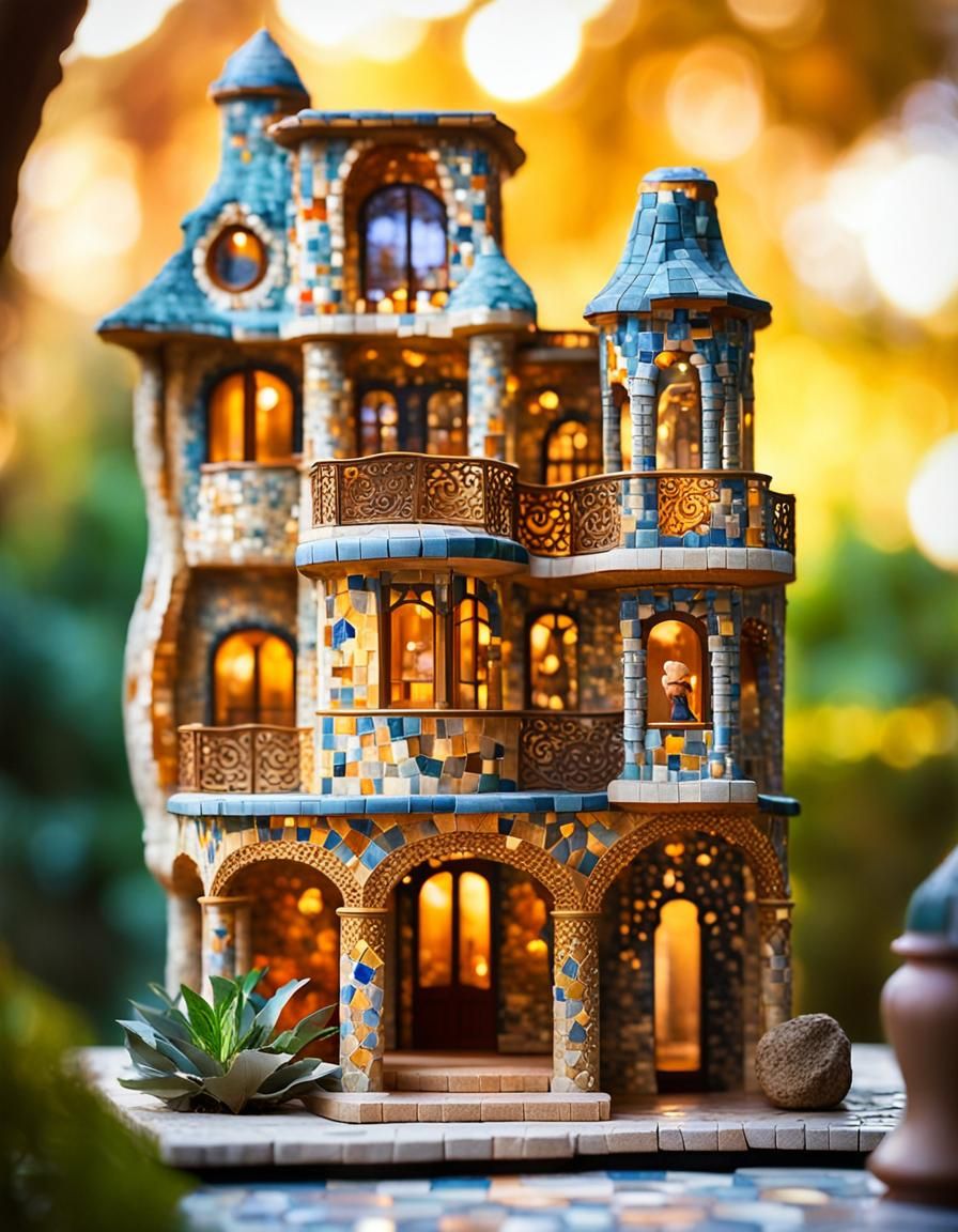 Surreal Dollhouse Inspired by Organic Architecture