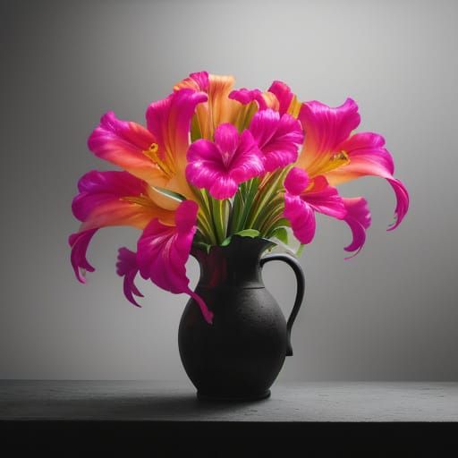 Vibrant Gladiolus Blooms in Bold, Saturated Hues