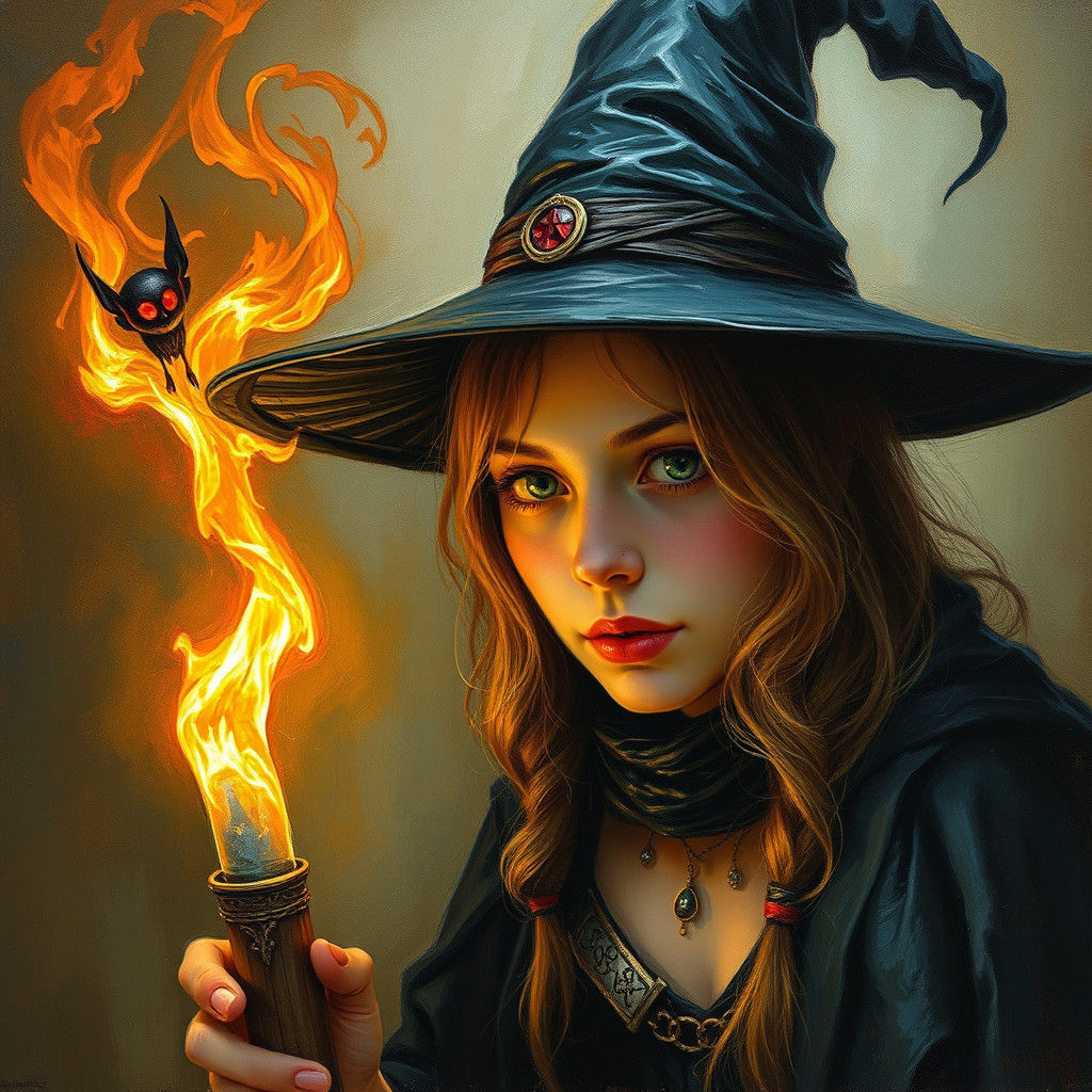 Tiffany Aching Portrait in Fantasy Art Style