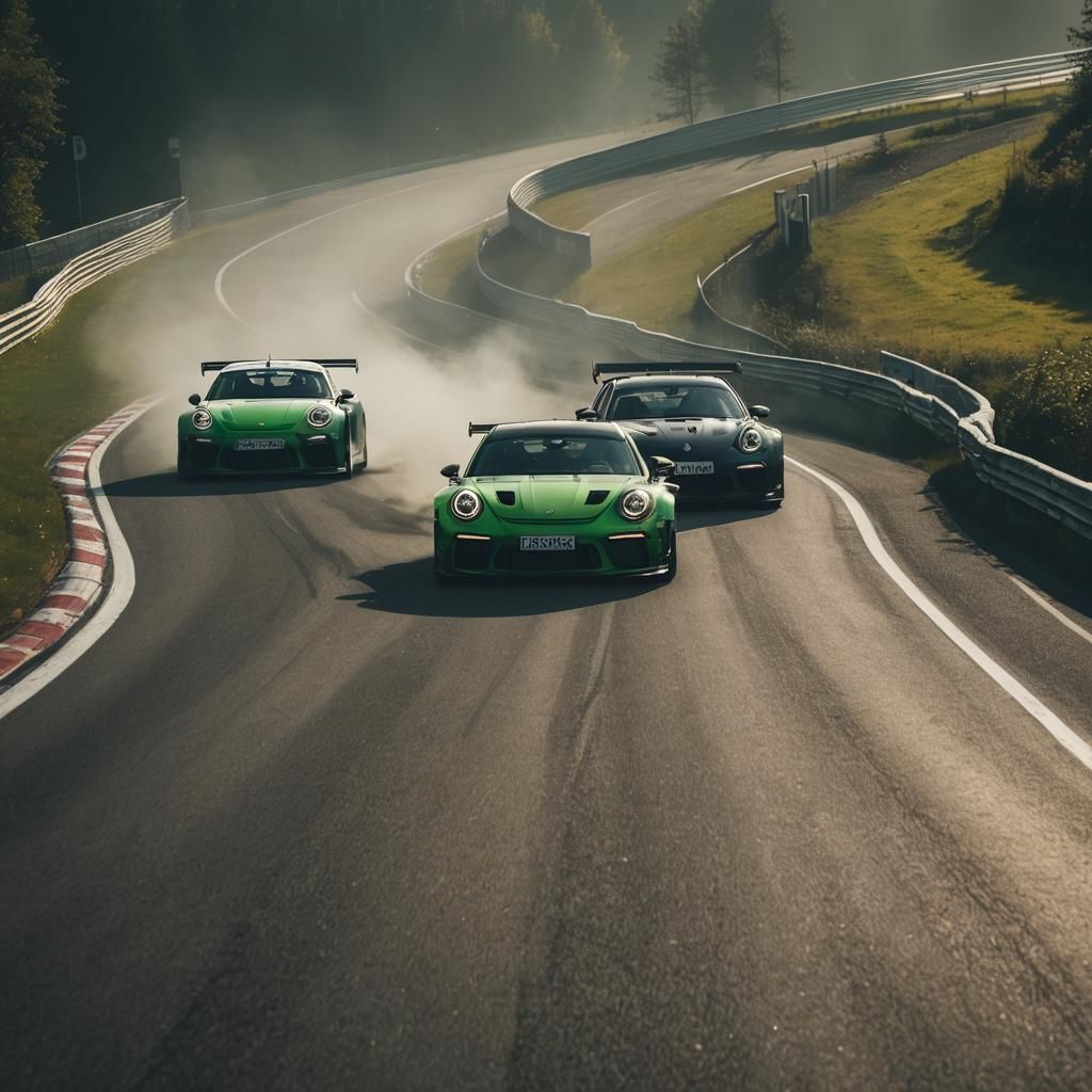 Porsche vs BMW: High-Octane Race on Nurburgring