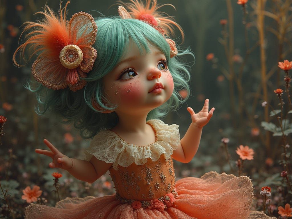 Rhapsodic Imaginings in C-minor by Beryl Pearl Glitterbug