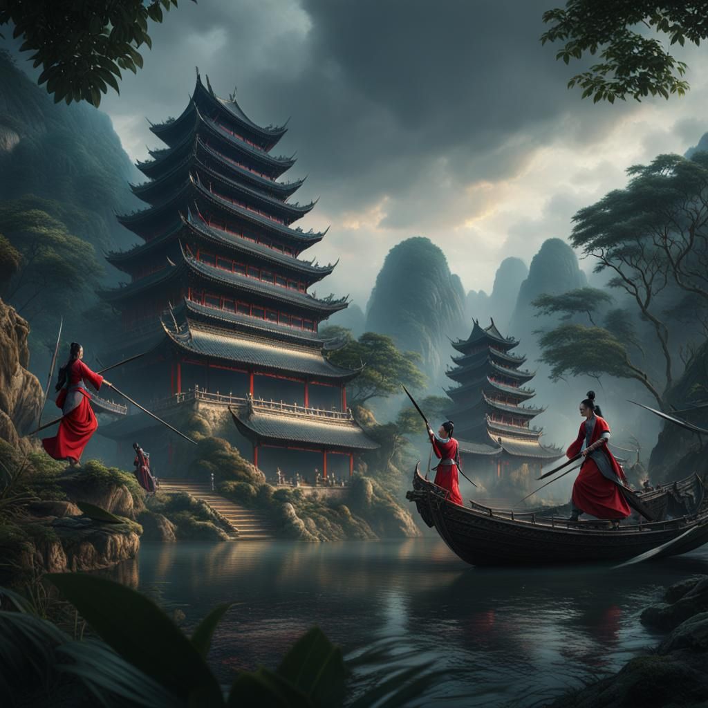 Epic Battle Scene of the Trung Sisters