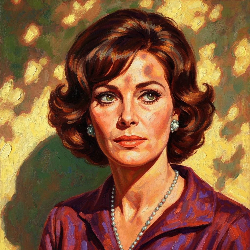 Impressionist Portrait of Claudia Cardinale at Golden Hour