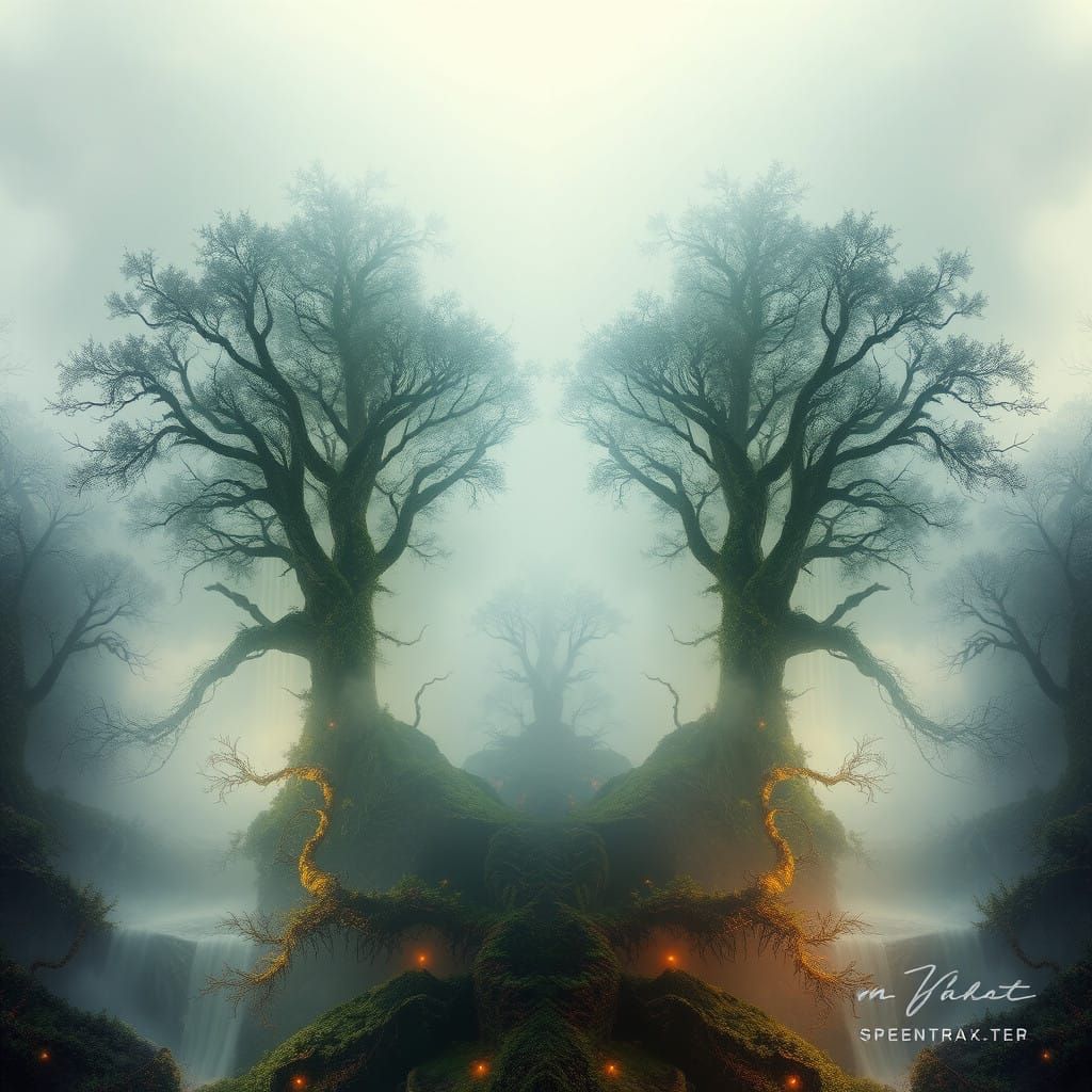 Symmetrical Harmony and Asymmetrical Tension in Ethereal Fan...