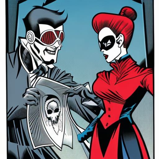 X-Ray Glasses Expose Teacher in Comic Art