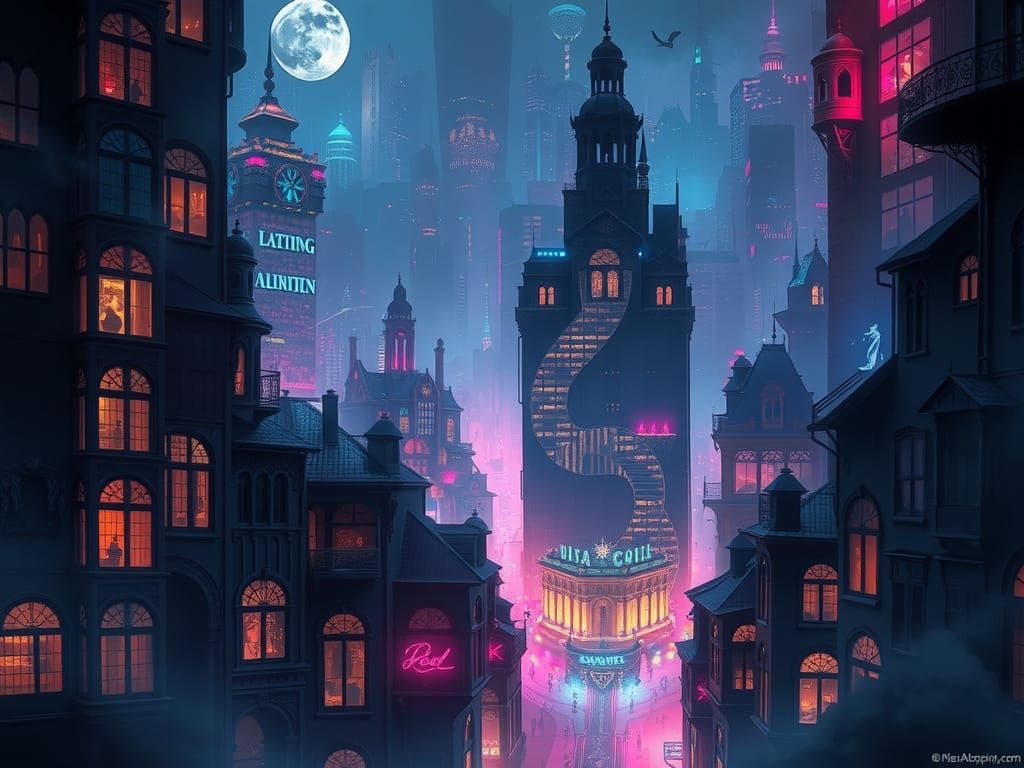 Twisted Metropolis in Eternal Night