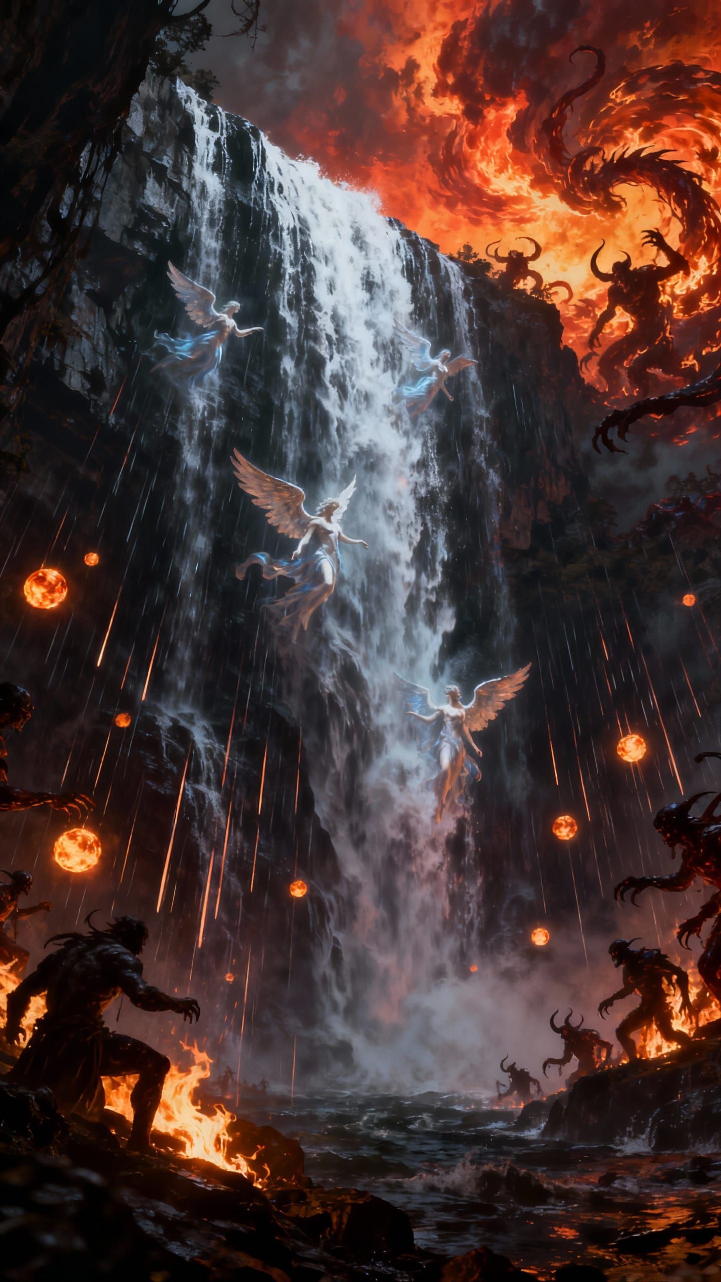 Angels putting out the fires