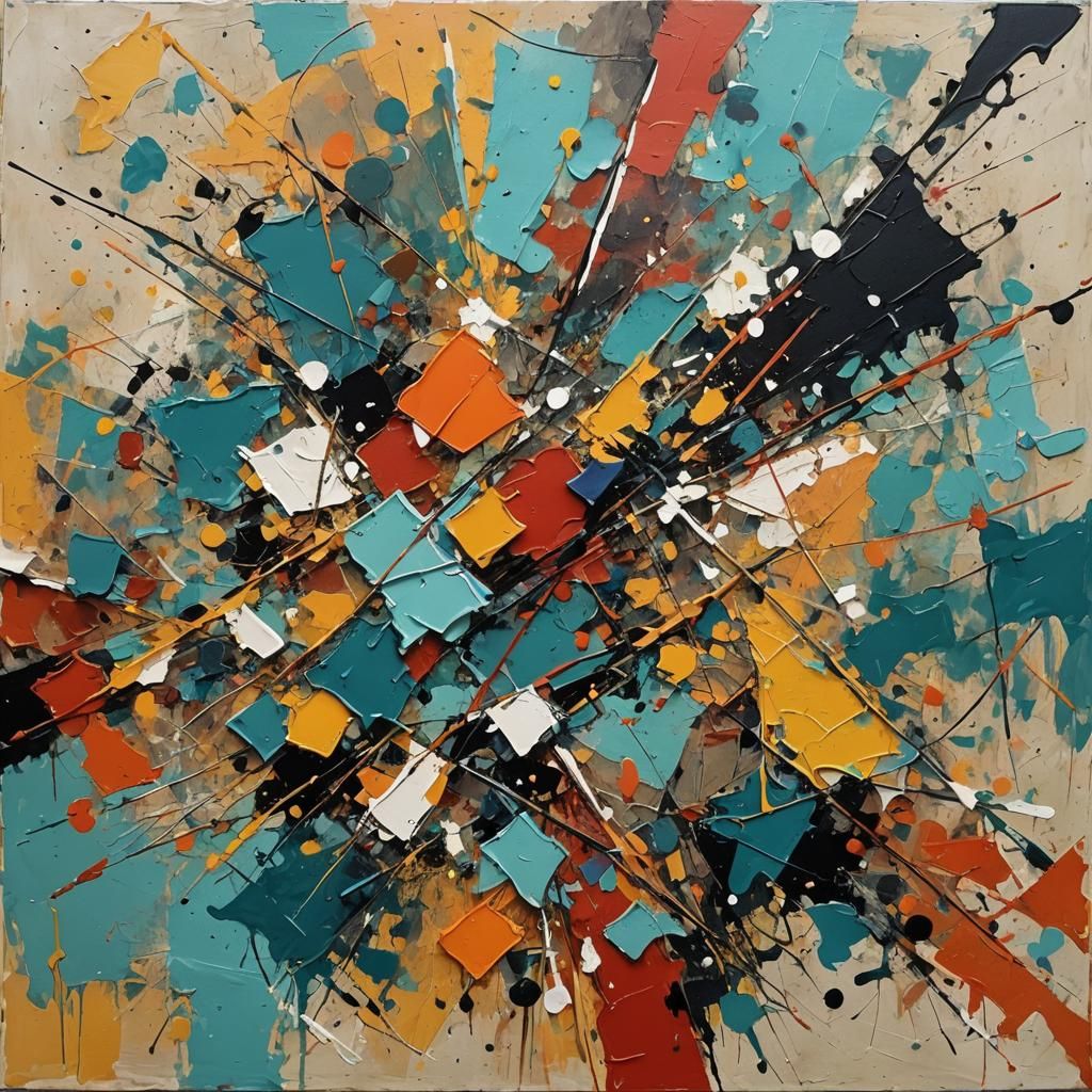 Abstract Art with Complementary Colors