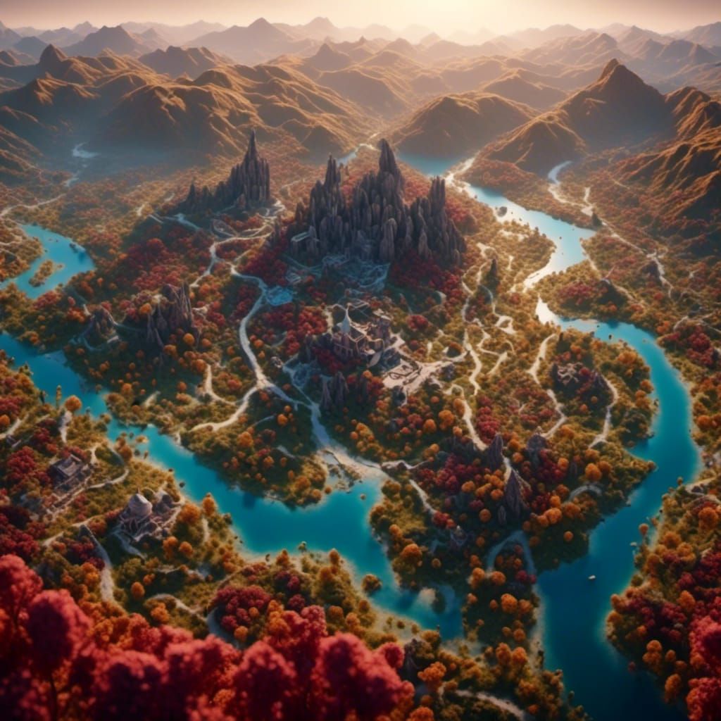 4K HDR 3D Rendered Scene