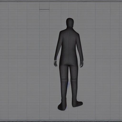 Suicidal Figure in 3D Shading