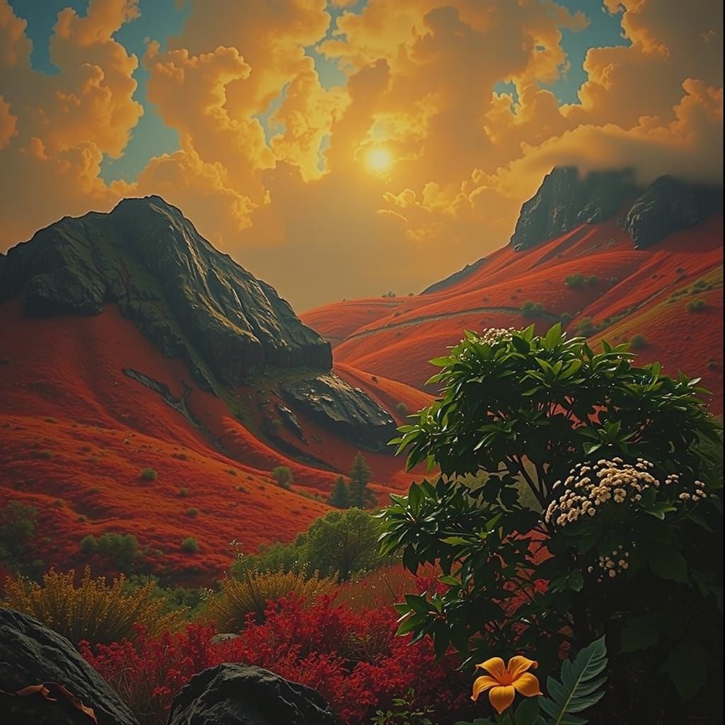 Mystical Foggy Forest with Diverse Characters