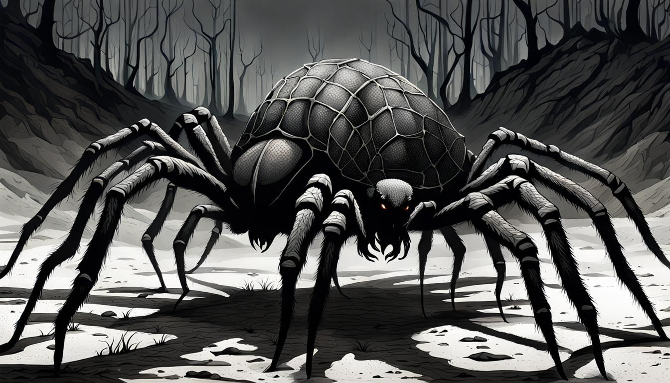 a monstrous spider