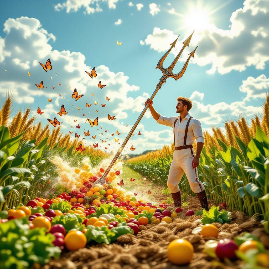 Radiant Summer Landscape Unleashed by Trident