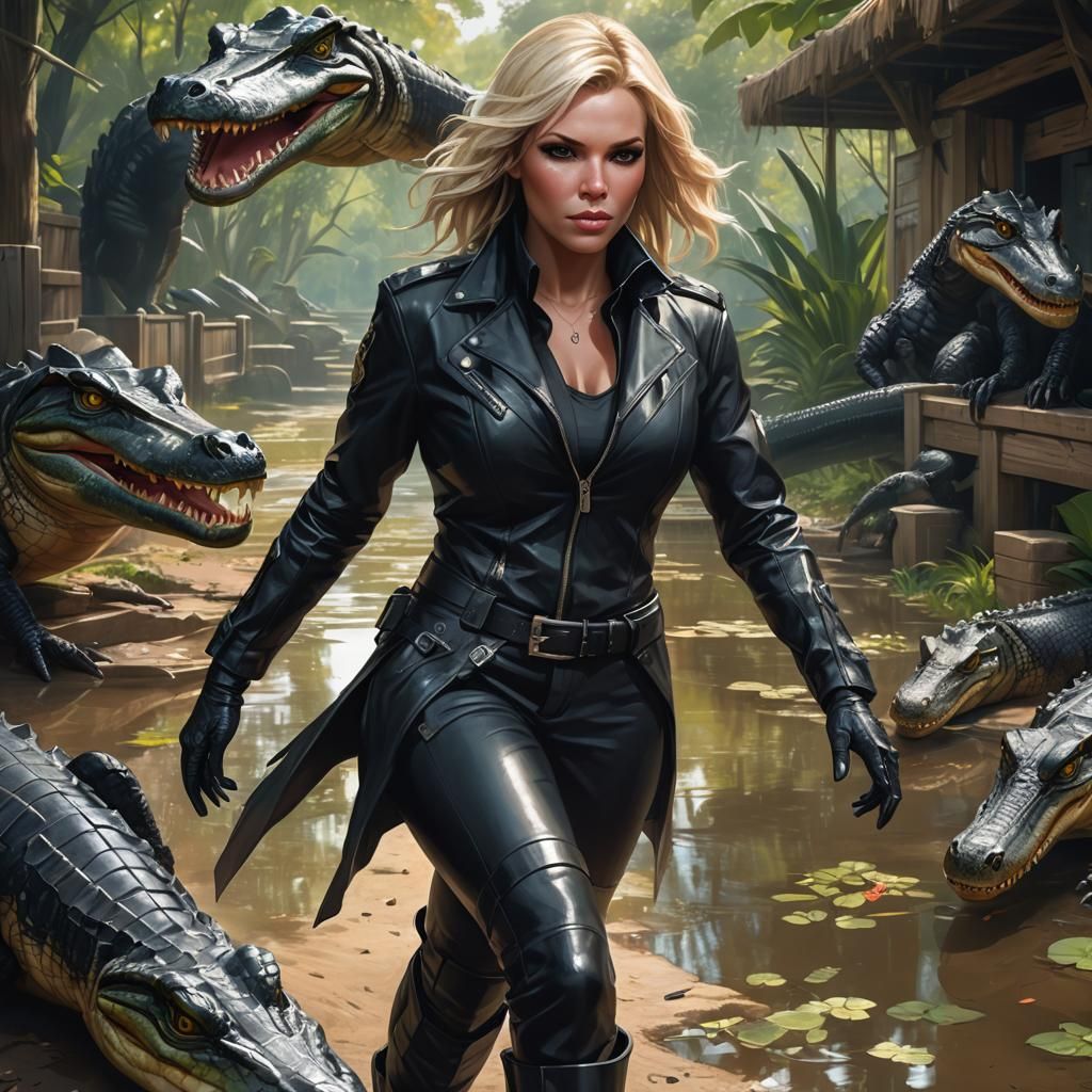 Michelle Thorne Runs Alligator Farm: Artgerm Portrait