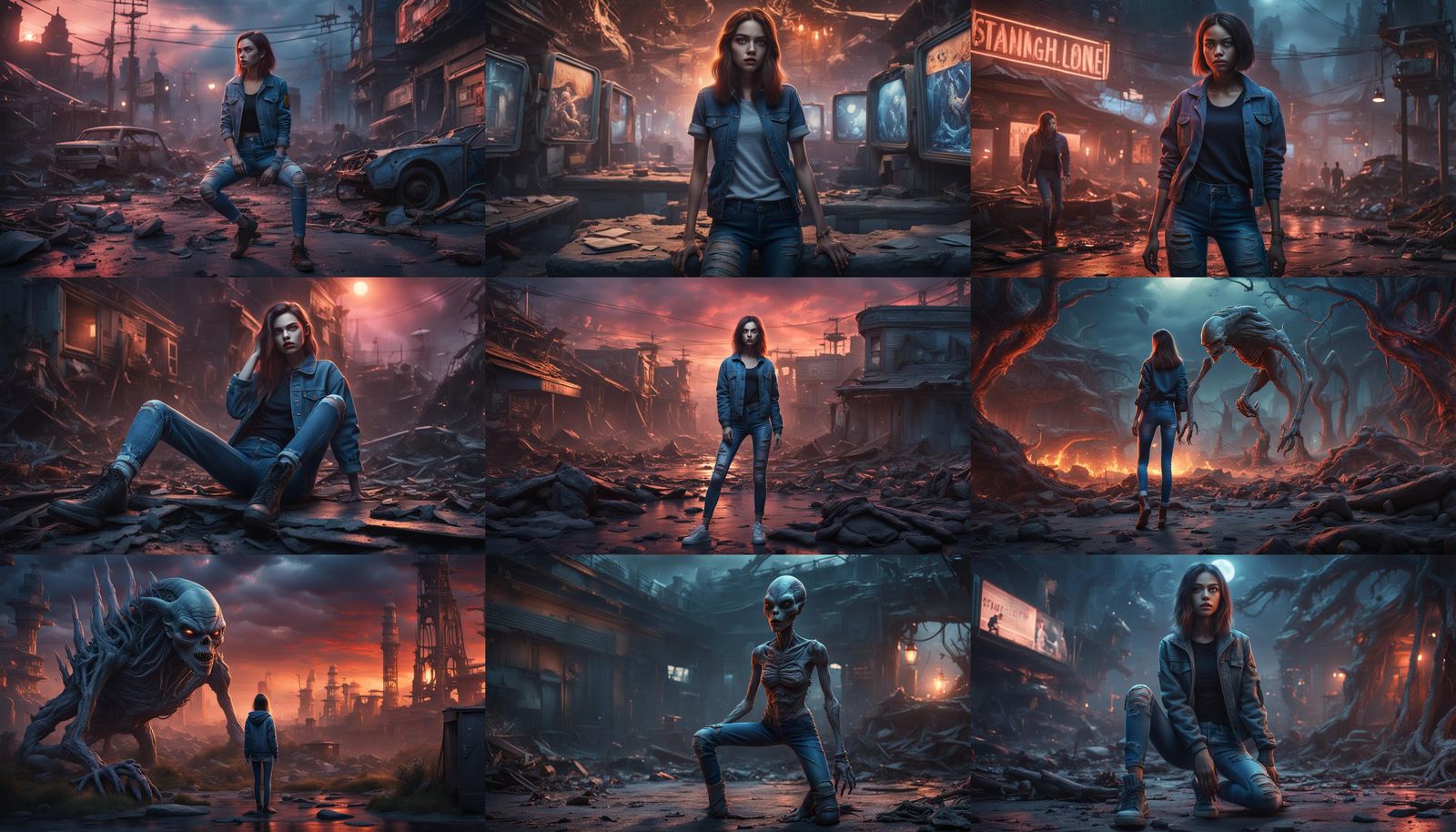 Beautiful Girl in Twilight Zone: Alien Encounter