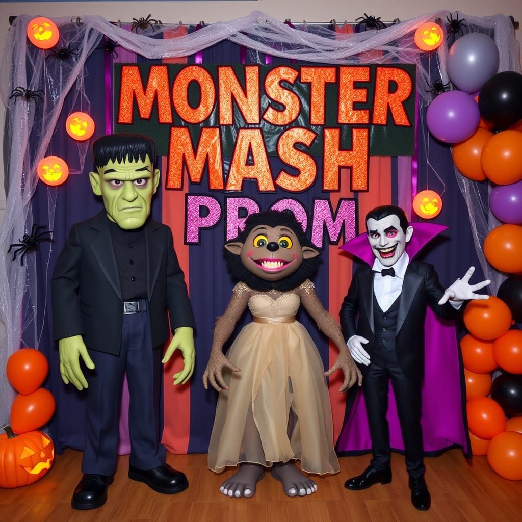 Monster Mash Prom with Classic Movie Monsters