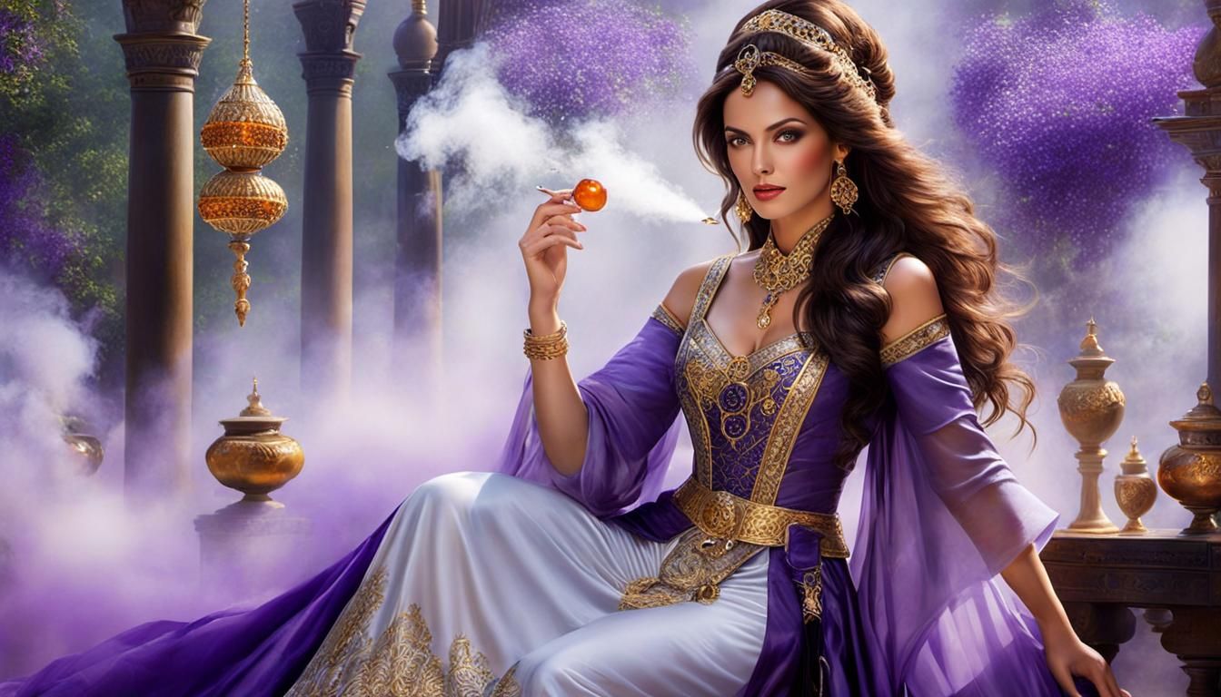 Harem Mistress in Opulent Gemstone Setting