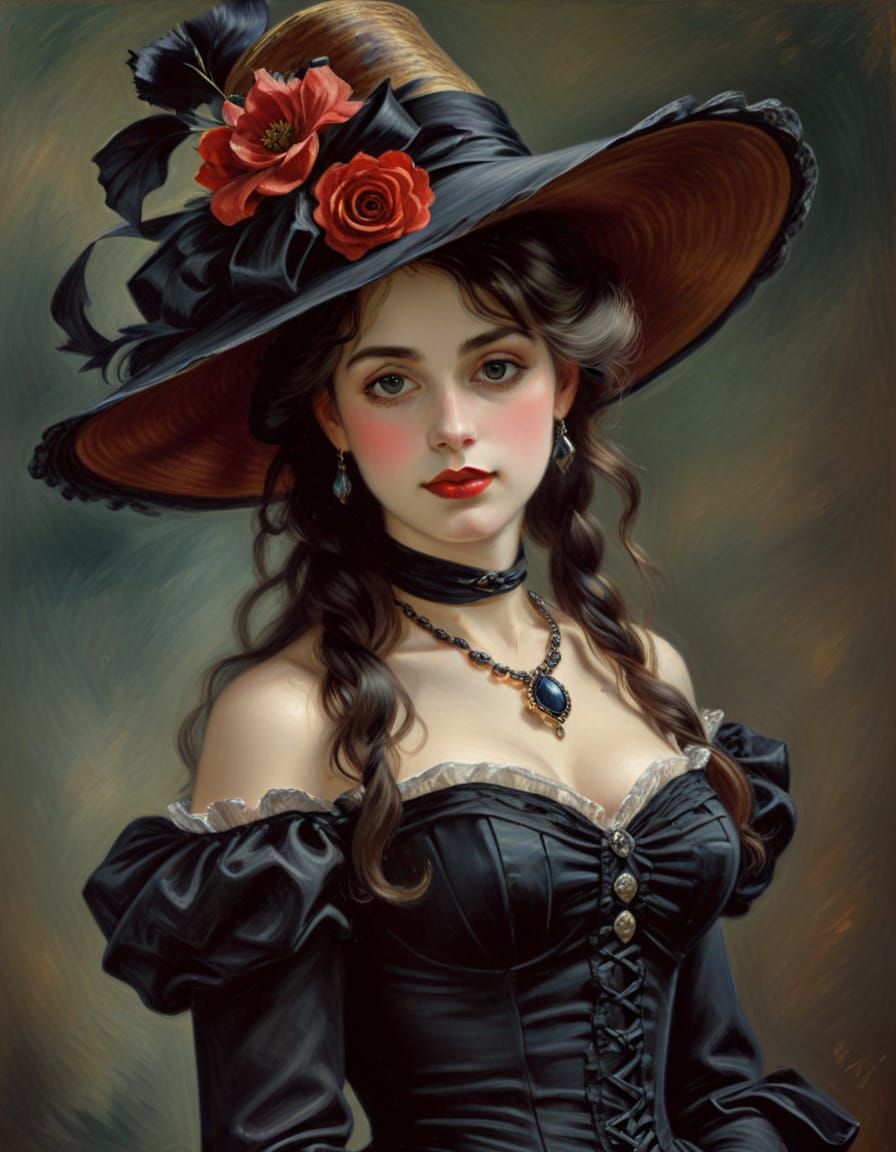 Dark Impressionism: A Noir Renoir-Inspired Painting