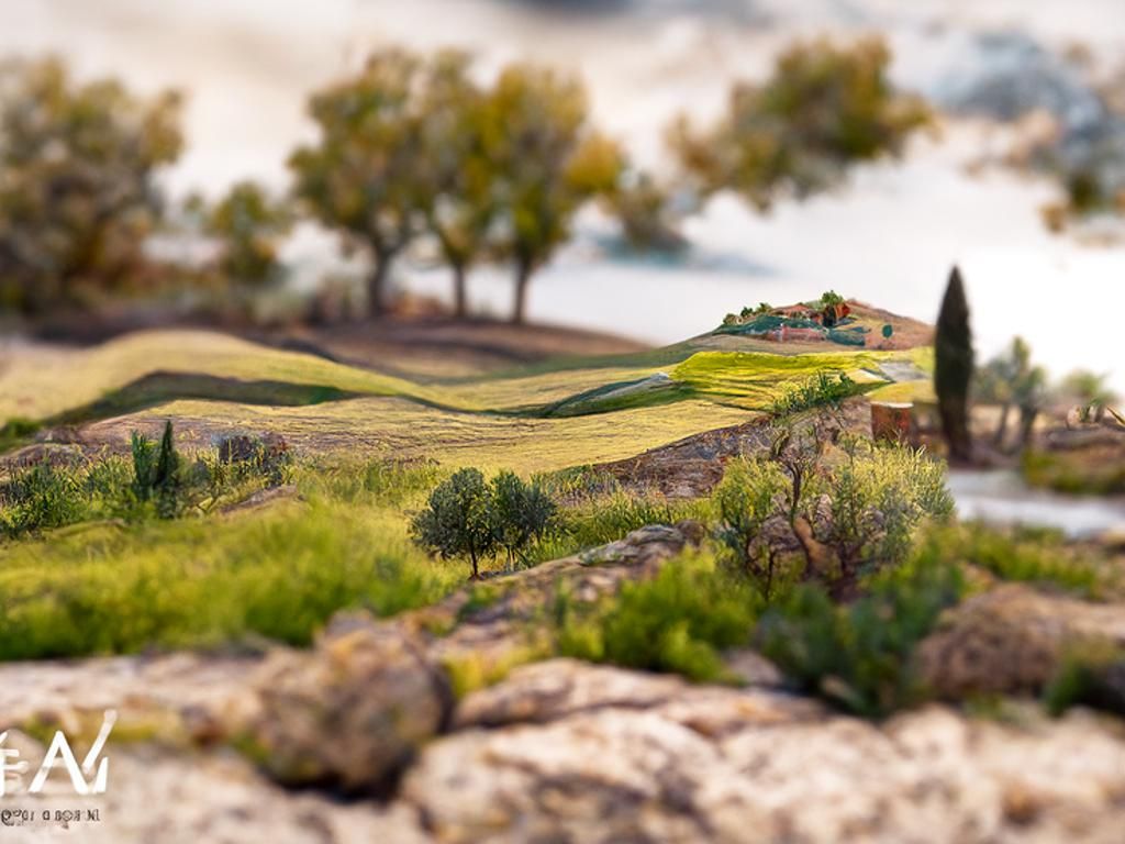 Mannerist Landscape Vista, Detailed Veduta Photo