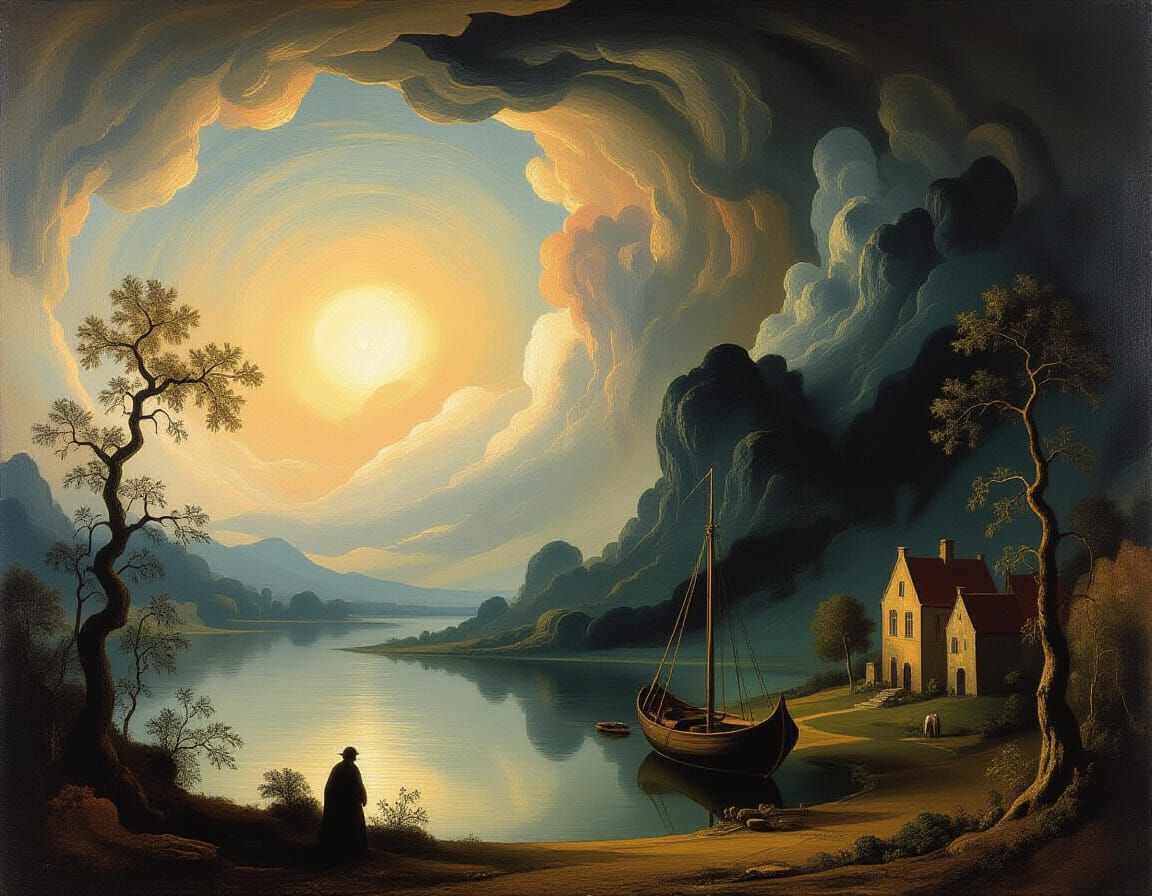 Ethereal Dreamscape in Flemish Baroque Style