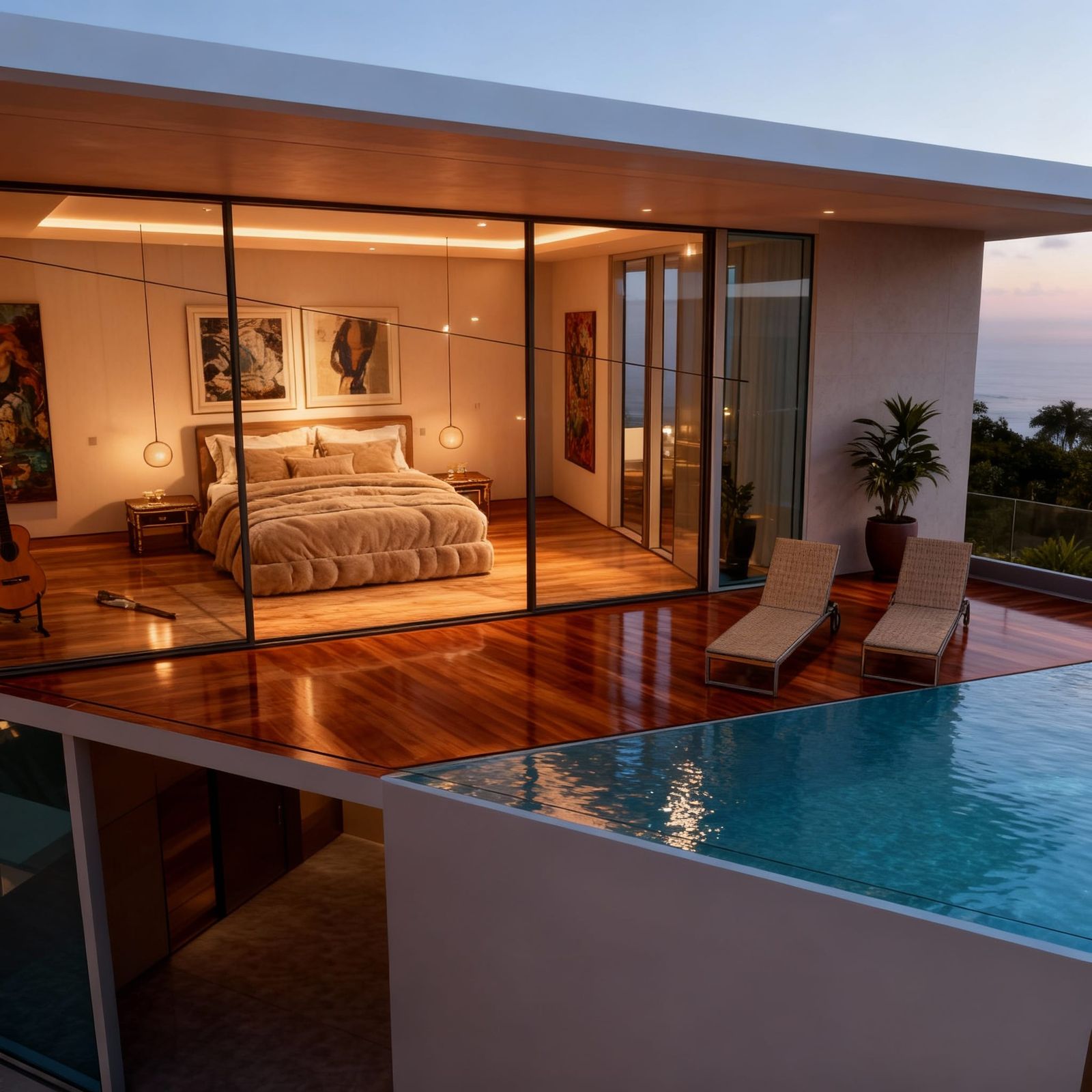 Luxury Suite with Infinity Pool Overlooking Cliffs